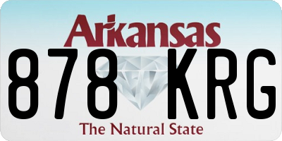 AR license plate 878KRG