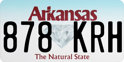 AR license plate 878KRH