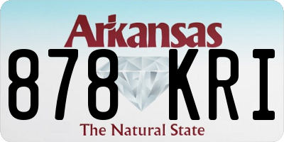 AR license plate 878KRI
