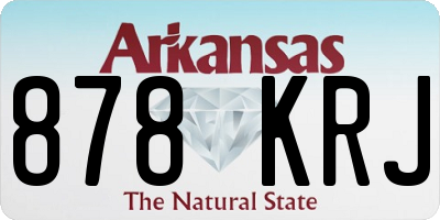 AR license plate 878KRJ