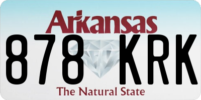 AR license plate 878KRK