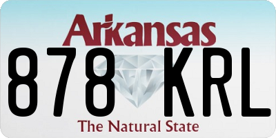 AR license plate 878KRL