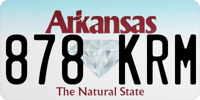 AR license plate 878KRM