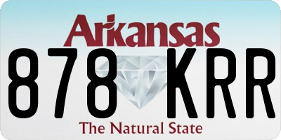 AR license plate 878KRR