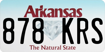 AR license plate 878KRS