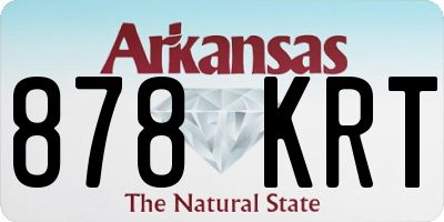 AR license plate 878KRT
