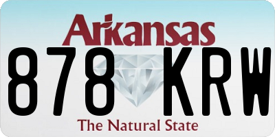AR license plate 878KRW