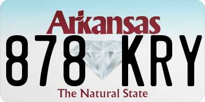 AR license plate 878KRY