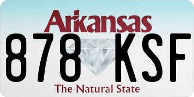 AR license plate 878KSF