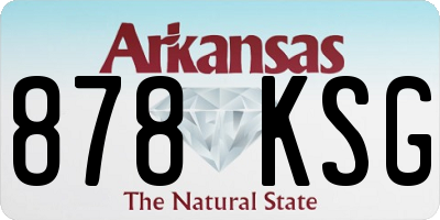 AR license plate 878KSG