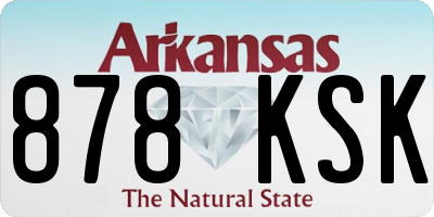 AR license plate 878KSK