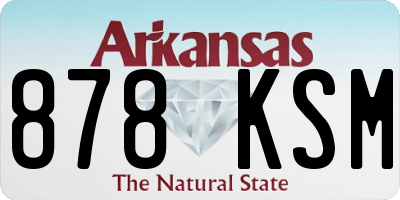 AR license plate 878KSM