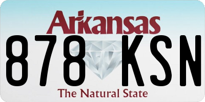AR license plate 878KSN