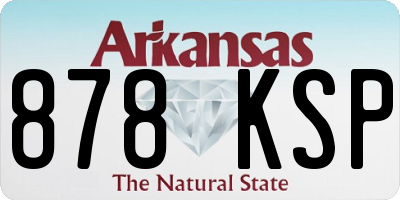 AR license plate 878KSP