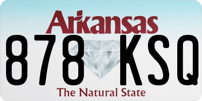 AR license plate 878KSQ