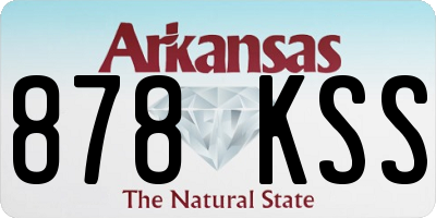 AR license plate 878KSS