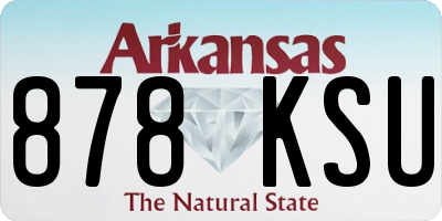 AR license plate 878KSU