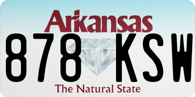 AR license plate 878KSW