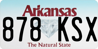 AR license plate 878KSX