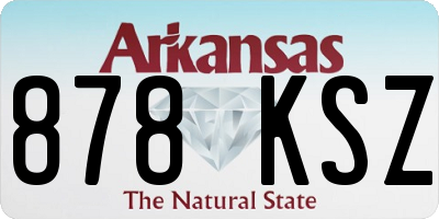 AR license plate 878KSZ