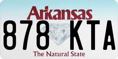 AR license plate 878KTA