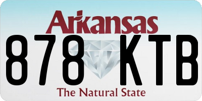 AR license plate 878KTB