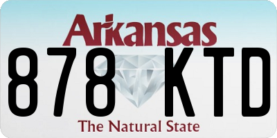 AR license plate 878KTD