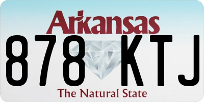AR license plate 878KTJ