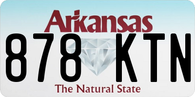 AR license plate 878KTN