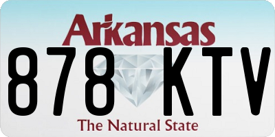 AR license plate 878KTV