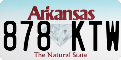 AR license plate 878KTW
