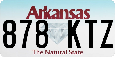 AR license plate 878KTZ