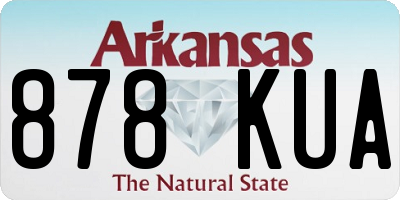 AR license plate 878KUA