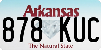 AR license plate 878KUC