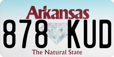 AR license plate 878KUD