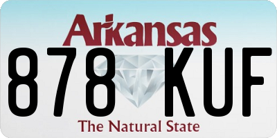 AR license plate 878KUF
