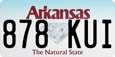 AR license plate 878KUI