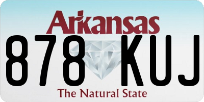 AR license plate 878KUJ