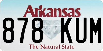 AR license plate 878KUM