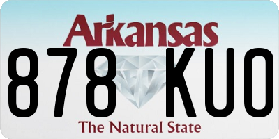 AR license plate 878KUO
