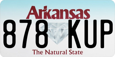 AR license plate 878KUP