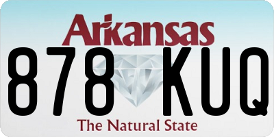 AR license plate 878KUQ