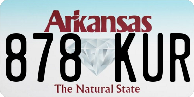 AR license plate 878KUR