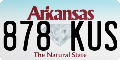 AR license plate 878KUS