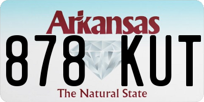 AR license plate 878KUT