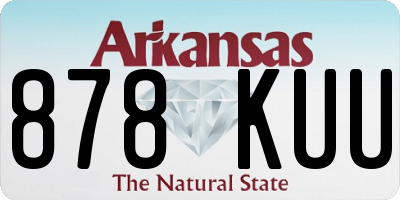 AR license plate 878KUU