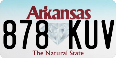 AR license plate 878KUV