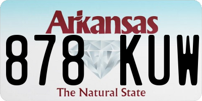 AR license plate 878KUW
