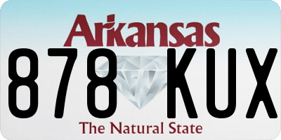 AR license plate 878KUX