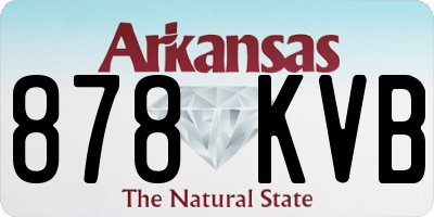AR license plate 878KVB